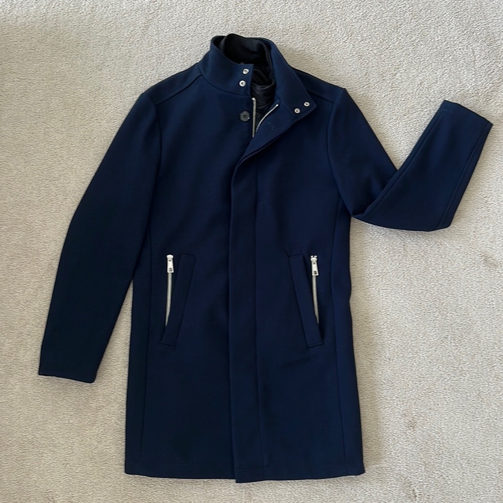 Zara pea coat, navy blue, size medium (mex.40)